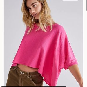 Pink free people We The Free CC Tee!